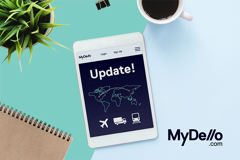 MyDello app on tablet